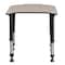 Regency Rectangle School Desks, 26 W, 24 L, 23-34 H, Wood, Metal, Maple FSD2624PL - alternate 4